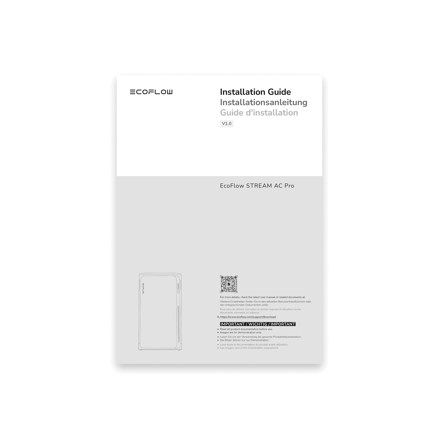 Installationsanleitung × 1
