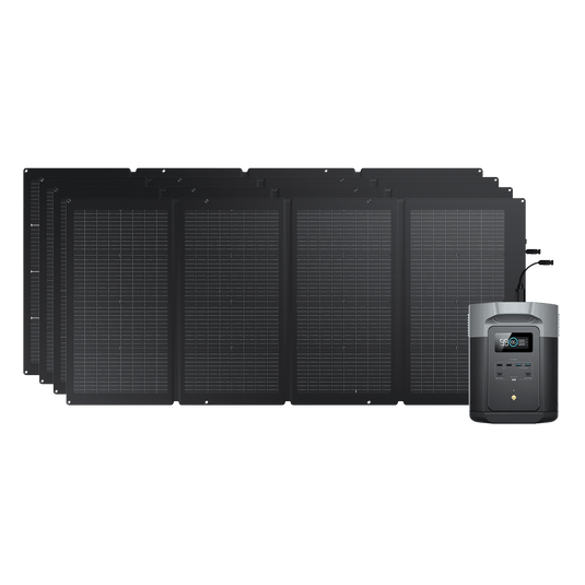 EcoFlow DELTA 2 MAX + 220W Tragbares Solarpanel 4