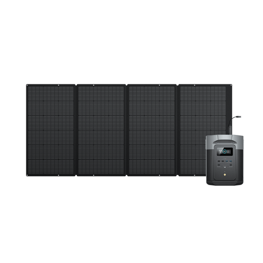 EcoFlow DELTA 2 Max Tragbare Powerstation DELTA 2 Max + 400W Tragbares Solarpanel