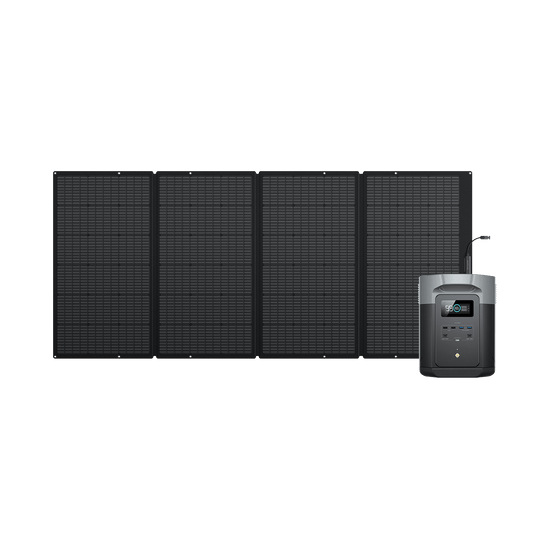 EcoFlow DELTA 2 Max Tragbare Powerstation (Generalüberholt) DELTA 2 Max + 400 W Tragbares Solarpanel (Generalüberholt)(Mitgliederpreis)