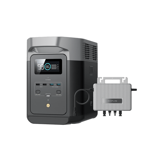 EcoFlow DELTA 2 Tragbare Powerstation 0% MwSt. (Nur Deutschland) DELTA 2 + STREAM Mikro-Wechselrichter