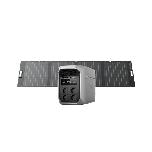 EcoFlow DELTA 3 Max Serie Tragbare Powerstation DELTA 3 Max Plus / NextGen 220 W Tragbares Bifaziales Solarpanel