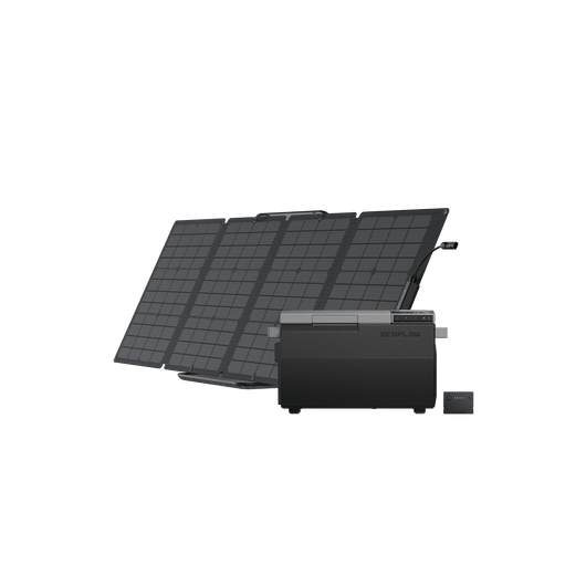 EcoFlow GLACIER Tragbarer Kühlschrank GLACIER + GLACIER Plug-in Batterie + 110W Tragbares Solar-Panel