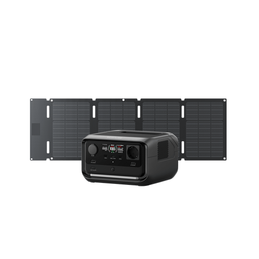 EcoFlow RIVER 3 Plus Solargenerator (PV 60 W) RIVER 3 Plus / 45 W Tragbares Solarpanel (Typ C)