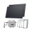 Laden Sie das Bild in Galerie -Viewer, {EcoFlow STREAM Balcony Kit Lattice Balcony / (900Wp) 2 × 450W Rigid Solar Panel + STREAM Microinverter / Hook Kit: Lattice Balcony