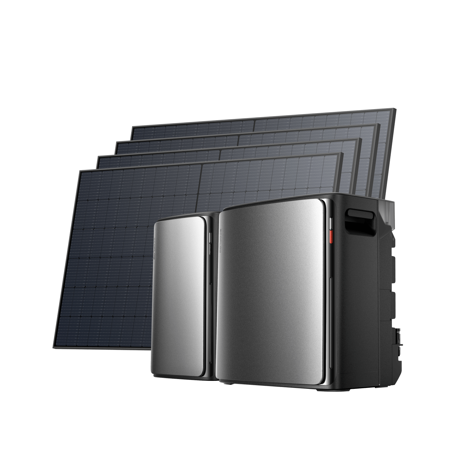 EcoFlow STREAM Ultra X STREAM Ultra X (0 % MwSt. – nur in Deutschland) / STREAM AC Pro (mit 1 × GRATIS Parallelkabel) + 4 × 520 W Bifaziales Solar Panel
