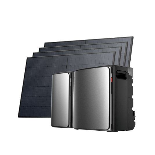 EcoFlow STREAM Ultra X STREAM Ultra X (0 % MwSt. – nur in Deutschland) / STREAM AC Pro (mit 1 × GRATIS Parallelkabel) + 4 × 520 W Bifaziales Solar Panel