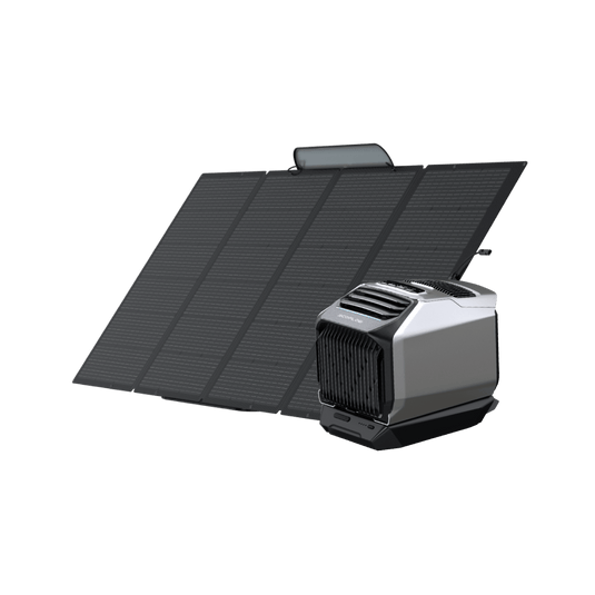 EcoFlow WAVE 2 + Zusatzakku WAVE 2 + Zusatzakku + 400W Tragbares Solar-Panel