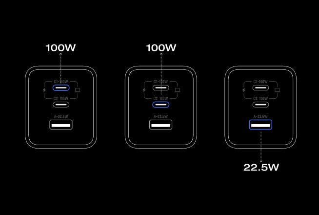 3 Geräte gleichzeitig laden