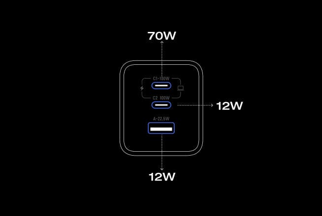 3 Geräte gleichzeitig laden