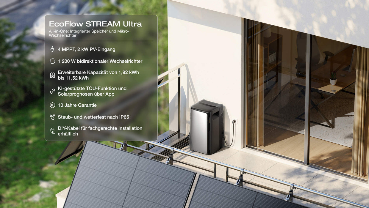 EcoFlow STREAM Balkonkraftwerk mit Speicher