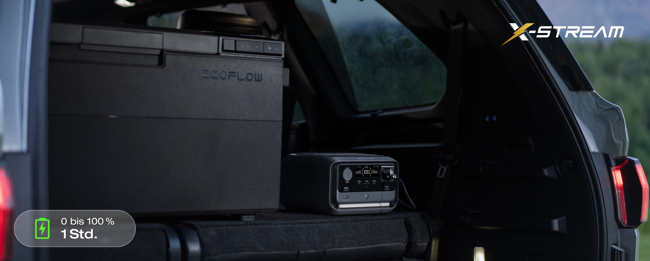 4 Ladeoptionen – Sicher laden                                         von 0–100 % in 1 Stunde