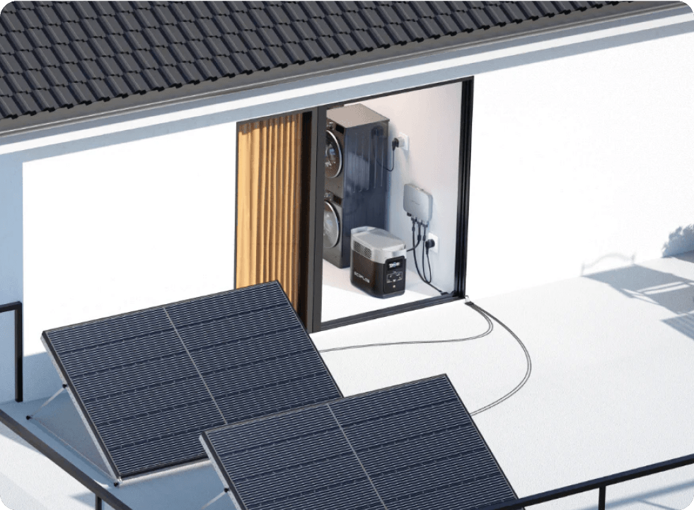 EcoFlow 600W & 800W Balkonkraftwerk Nachhaltig Strom sparen