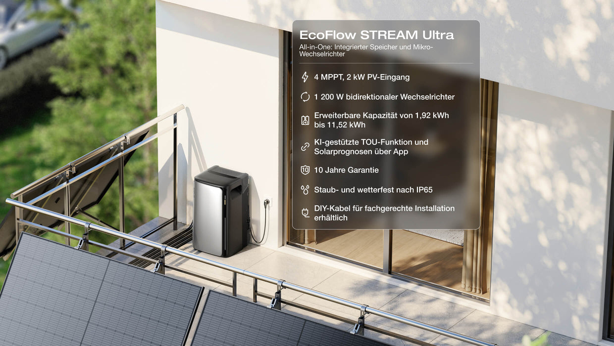 EcoFlow STREAM Balkonkraftwerk mit Speicher