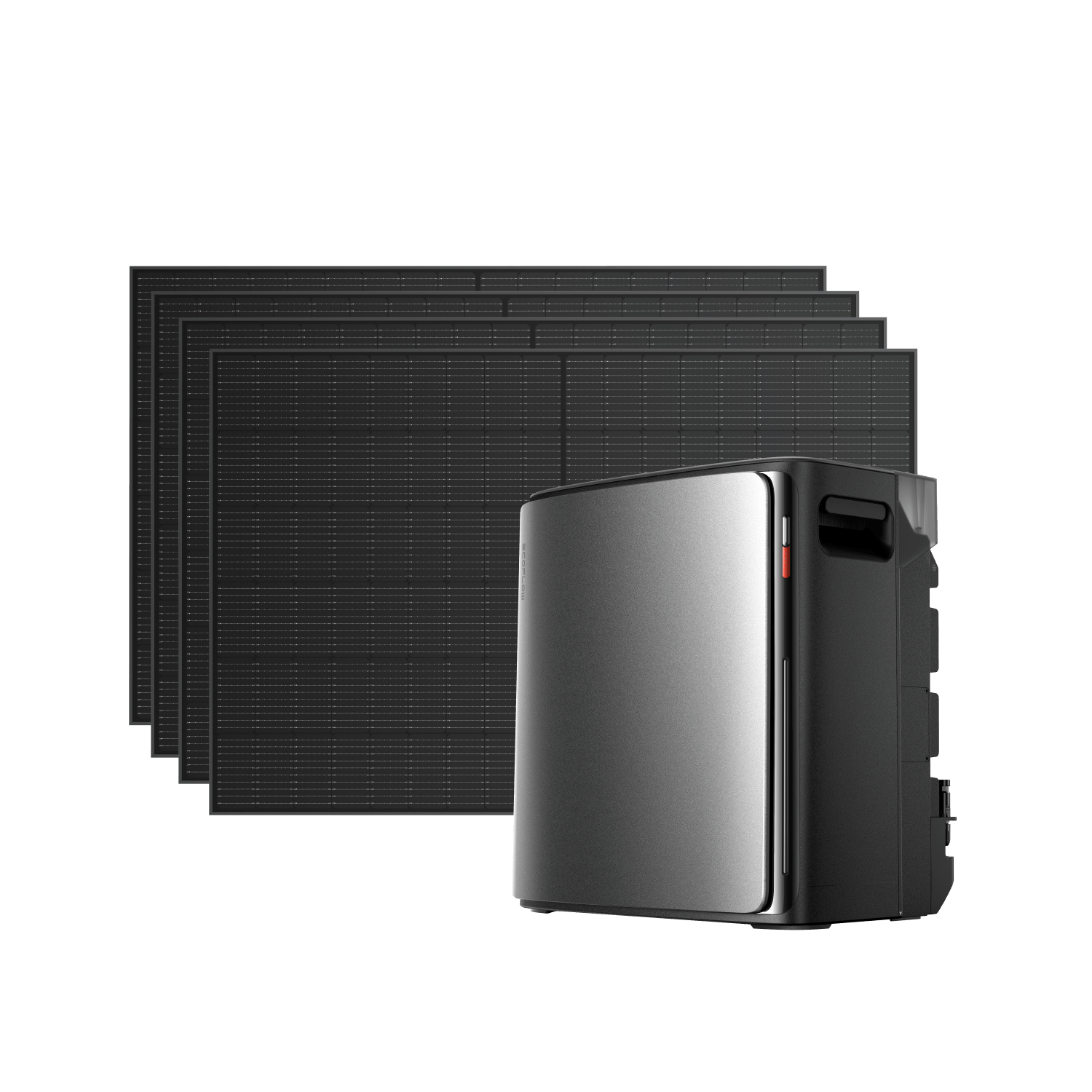 EcoFlow STREAM Ultra X + 4 × 400 W Starres Solarpanel