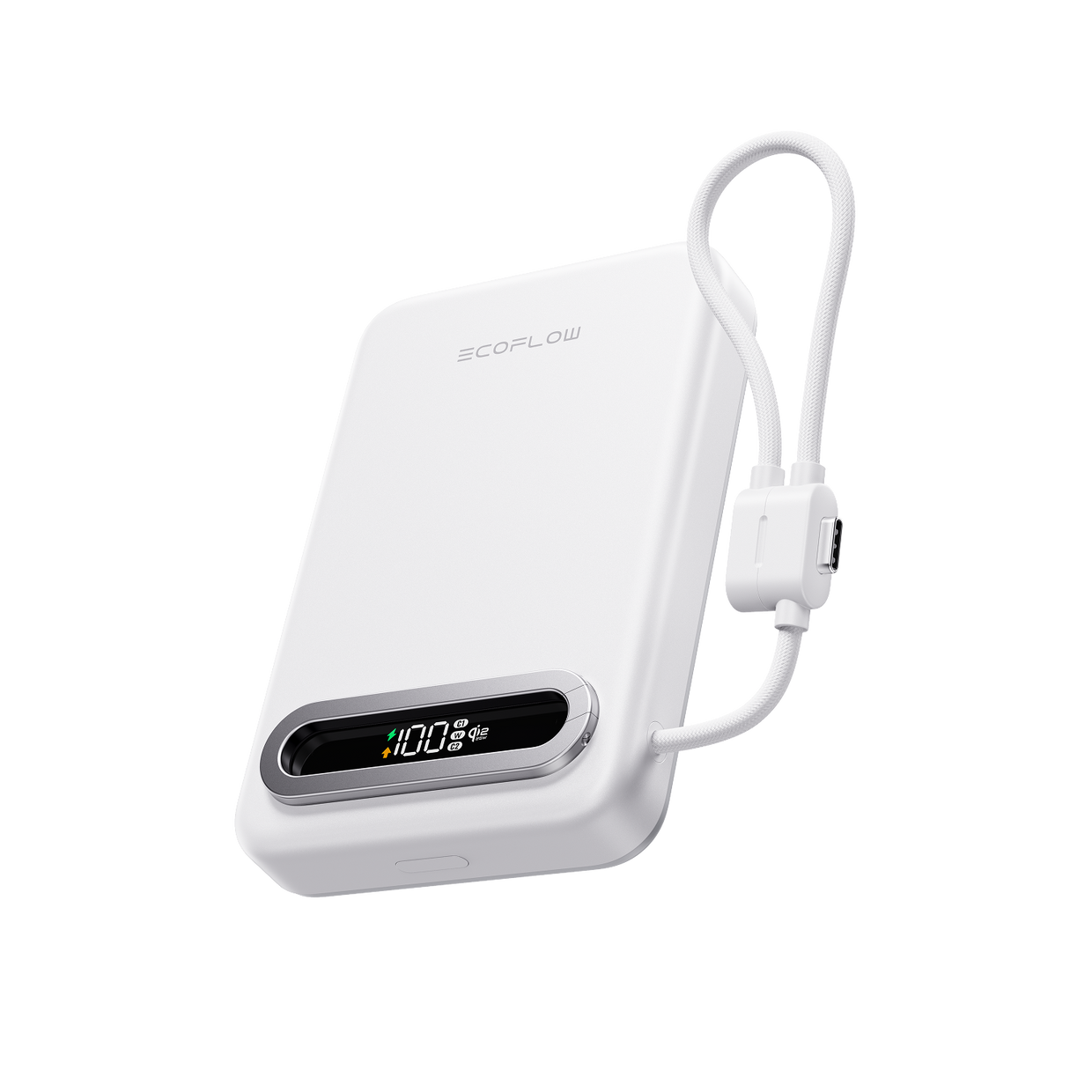 EcoFlow RAPID Mag Qi2.2 Powerbank (10.000 mAh, 25 W, integriertes USB-C Kabel)
