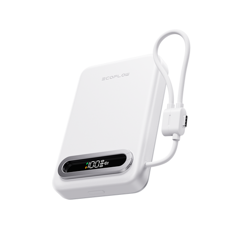 EcoFlow RAPID Mag Qi2.2 Powerbank (10.000 mAh, 25 W, integriertes USB-C Kabel)