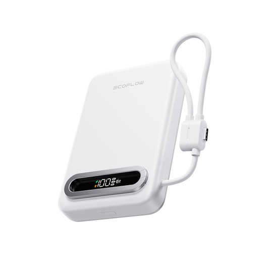 EcoFlow RAPID Mag Qi2.2 Powerbank (10.000 mAh, 25 W, integriertes USB-C Kabel)
