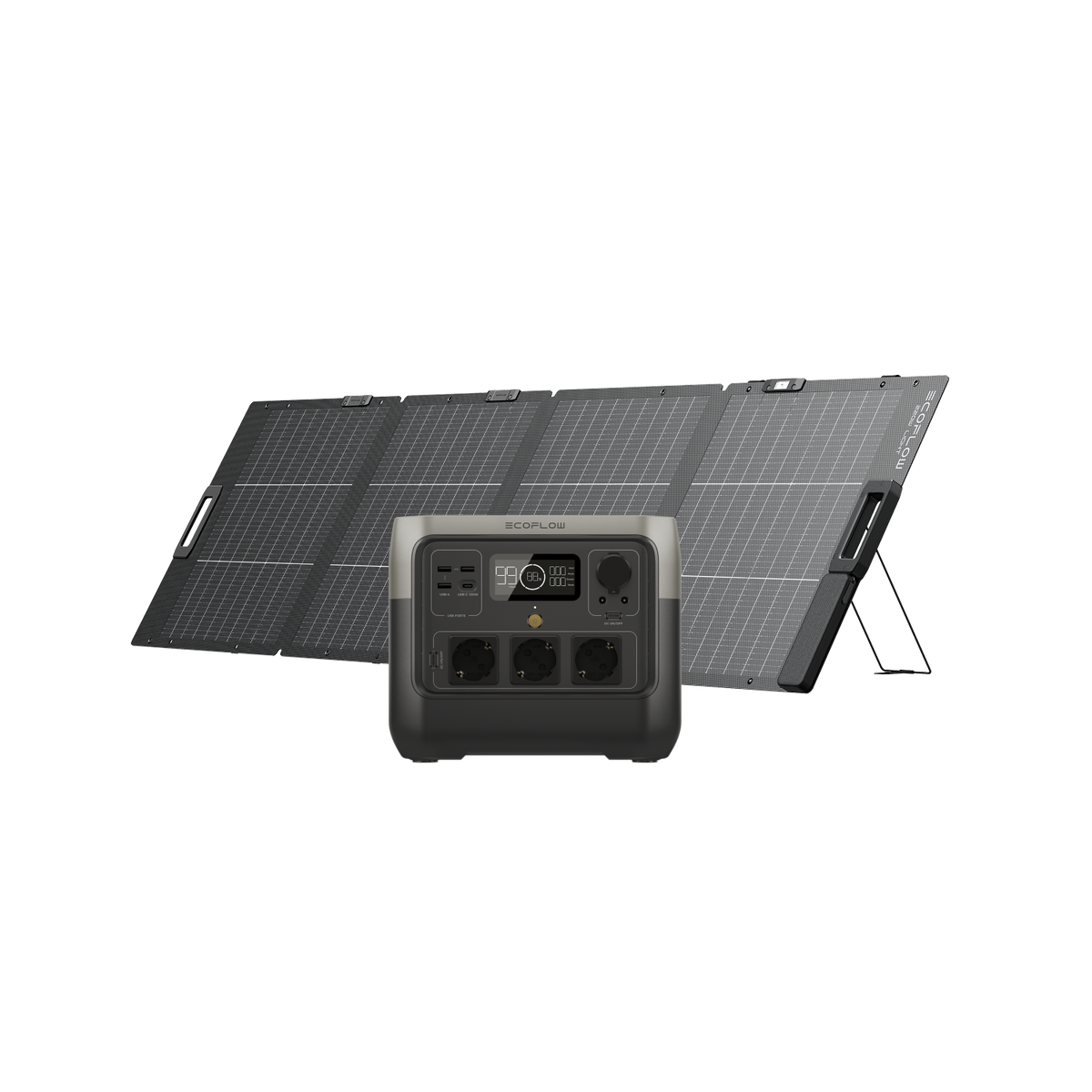 RIVER 2 Pro + 220 W Tragbares Solarpanel