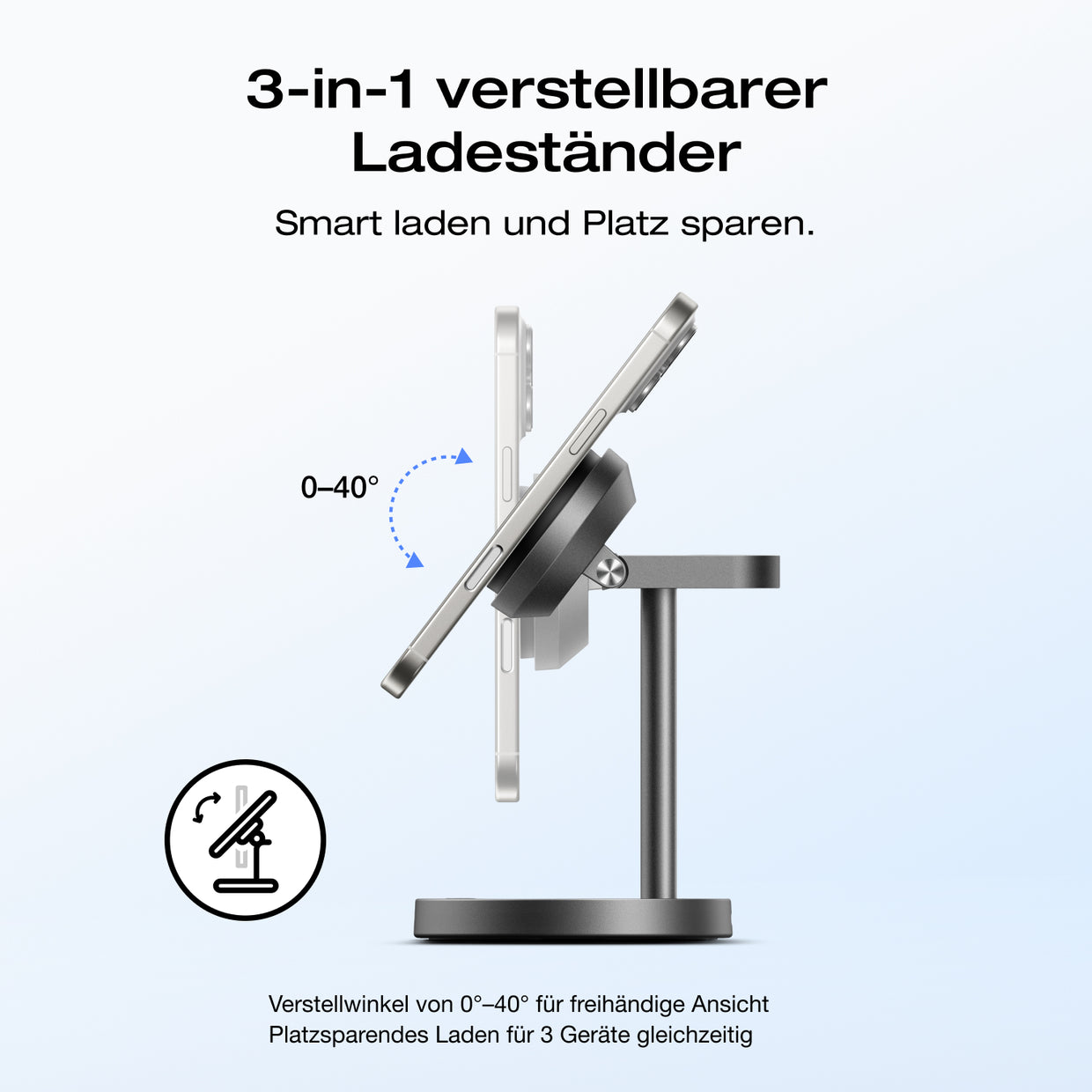 EcoFlow RAPID Mag Qi2 Wireless Charging Stand (3-in-1)
