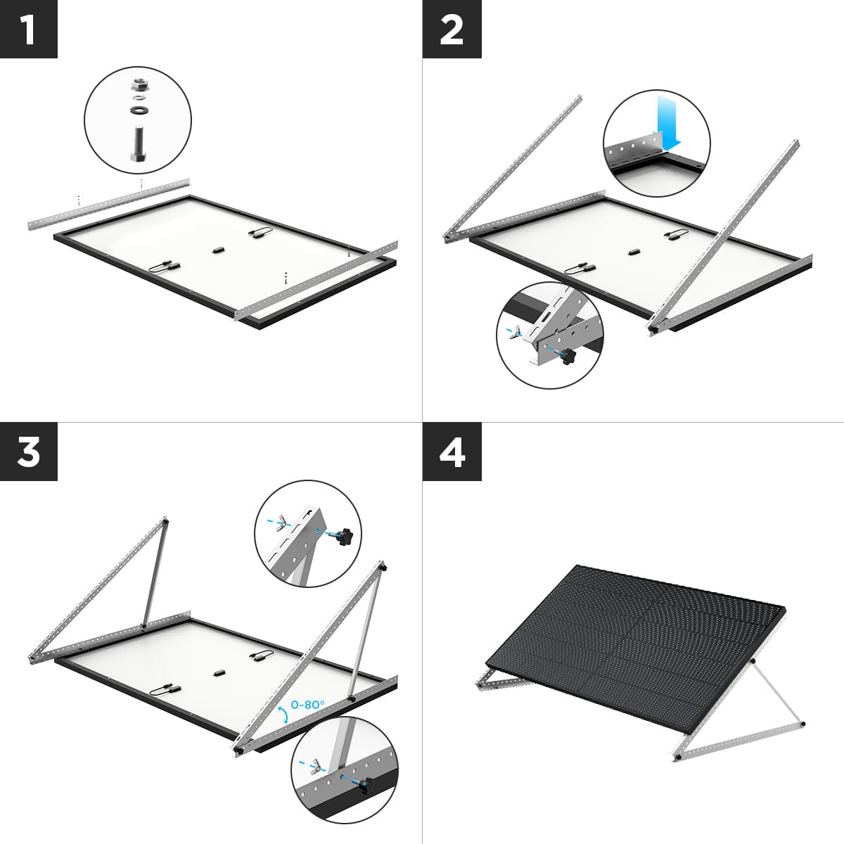 50" Kipphalterung