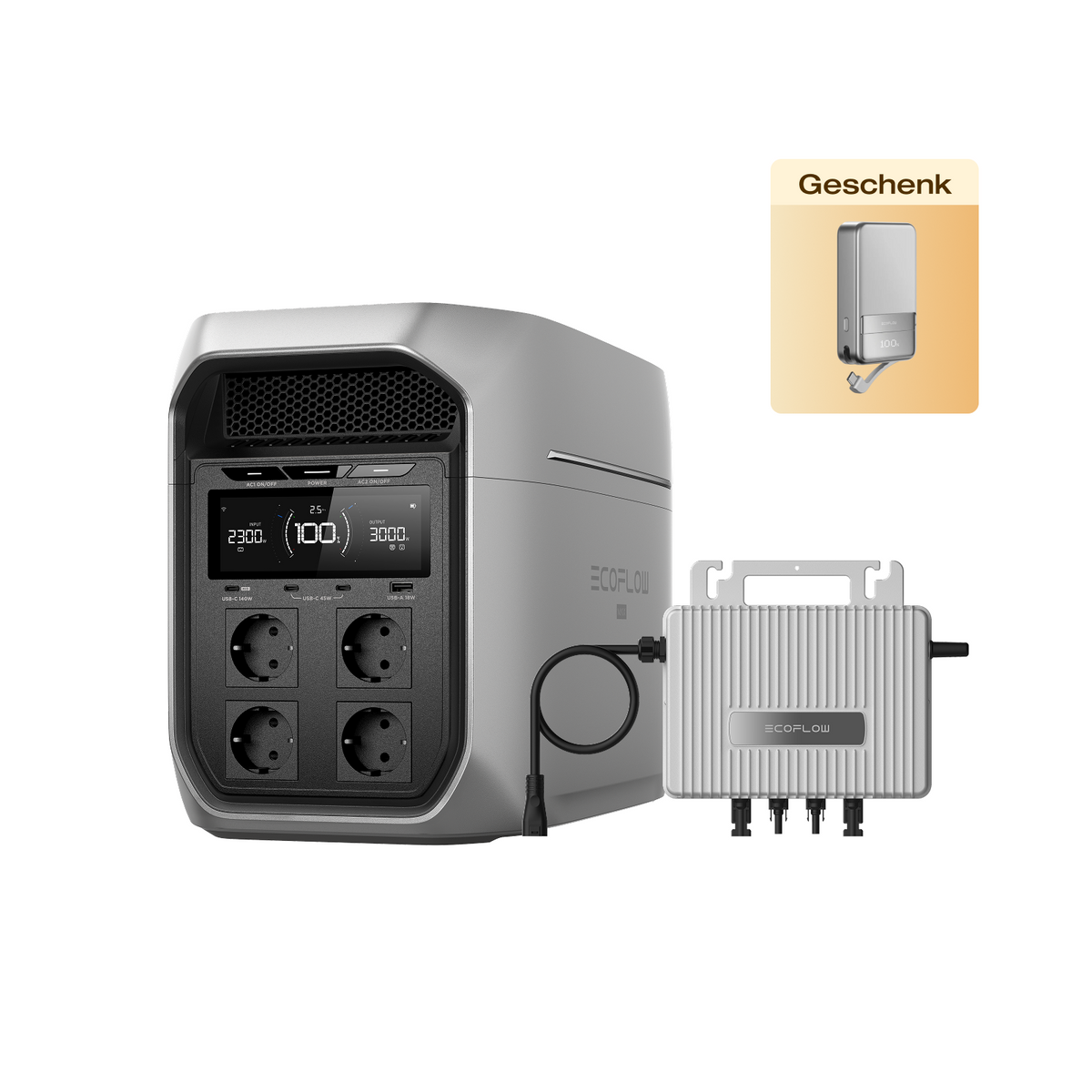 EcoFlow DELTA 3 Max Serie Tragbare Powerstation (2048Wh)