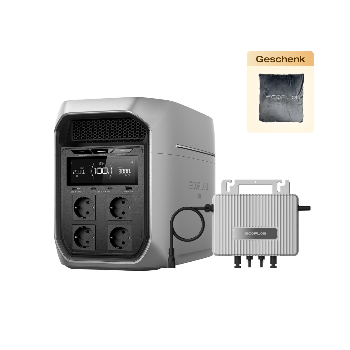 EcoFlow DELTA 3 Max Serie Tragbare Powerstation (2048Wh)