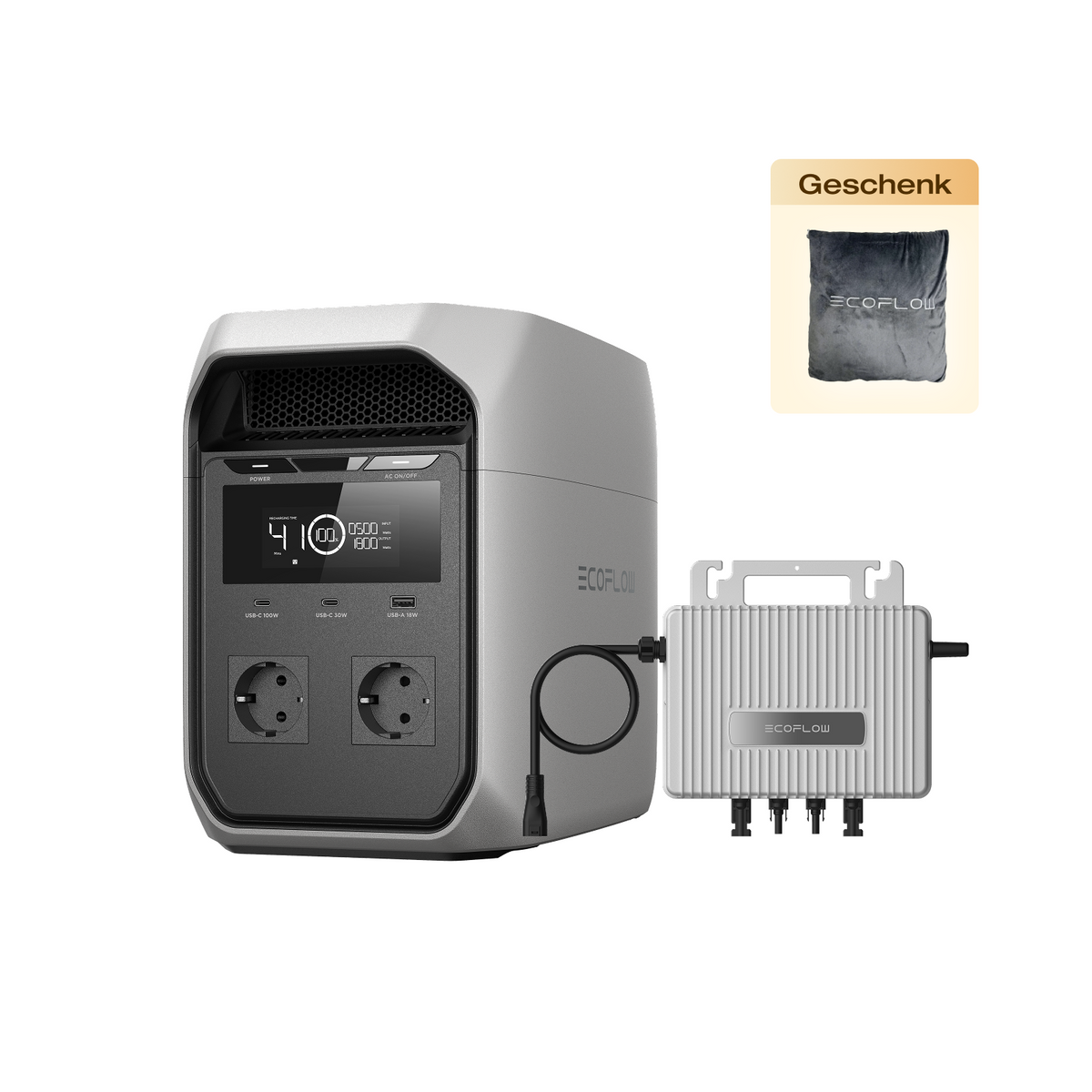 EcoFlow DELTA 3 Classic (1 024 Wh) Tragbare Powerstation