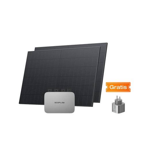 EcoFlow PowerStream Balkonkraftwerk 800W - 400W Starres Solarpanel