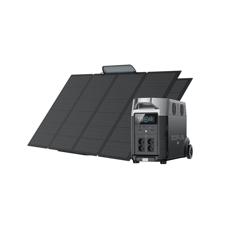 Laden Sie das Bild in Galerie -Viewer, {Copy of Copy of EcoFlow DELTA Pro + 400W Tragbares Solarpanel DELTA Pro / 2 x 400W Tragbares Solarpanel / 0 % MwSt.
