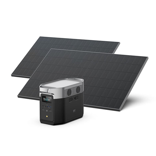 Copy of EcoFlow DELTA Max + 2*400W Starres Solarpanel DELTA Max 2000 + 400W starres Solarpanel / Ohne Zusatzakku / 0 % MwSt. (Nur Deutschland)