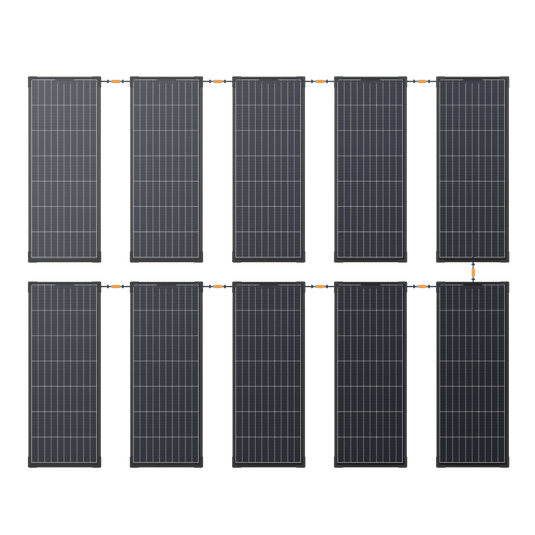 EcoFlow 130W RVMax Starres Solarpanel