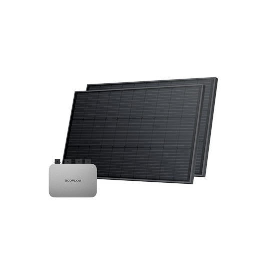 EcoFlow 400W Starres Solarpanel (2 Stück) (Empfohlenes Zubehör) 600 W 0% MwSt. (Nur Deutschland) / PowerStream 600 W + 2x 400W Starre Solarpanele