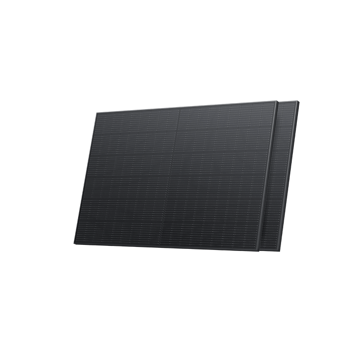 EcoFlow 400W Starres Solarpanel (2 Stück) (Empfohlenes Zubehör) 0% MwSt. (Nur Österreich) / 2x 400W Starre Solarpanele + 4x Montagaefüße