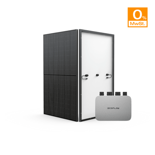 EcoFlow 400W Starres Solarpanel (2 Stück) (Empfohlenes Zubehör) 800 W 0% MwSt. (Nur Deutschland) / PowerStream 800 W + 2x 400W Starre Solarpanele