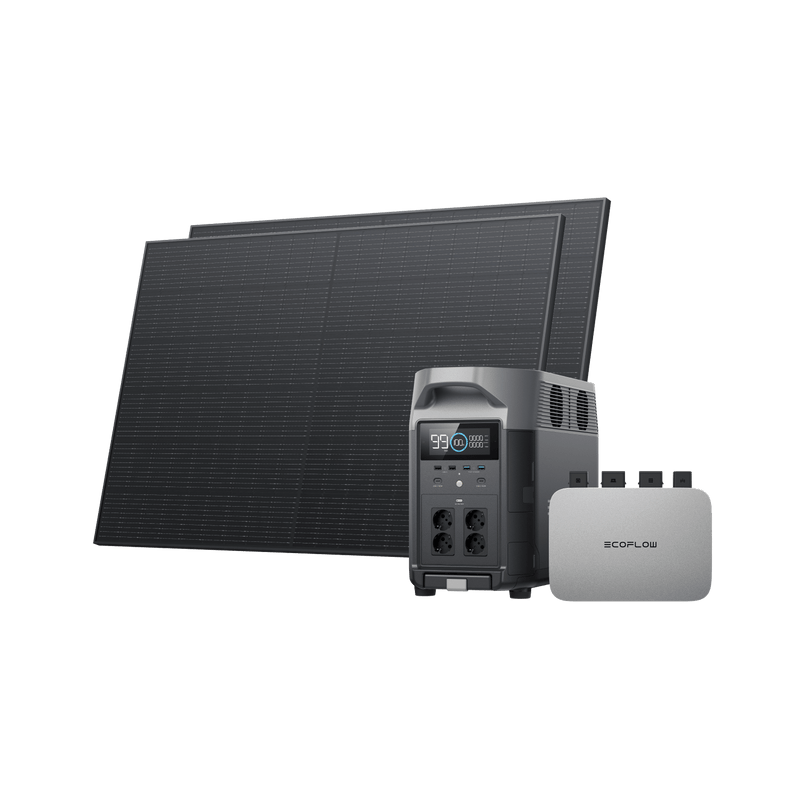 Laden Sie das Bild in Galerie -Viewer, {EcoFlow 400W Starres Solarpanel (2 Stück) (Empfohlenes Zubehör) 600 W 0% MwSt. (Nur Deutschland) / DELTA Pro + 2x 400W Starre Solarpanele + Power Stream 600 W
