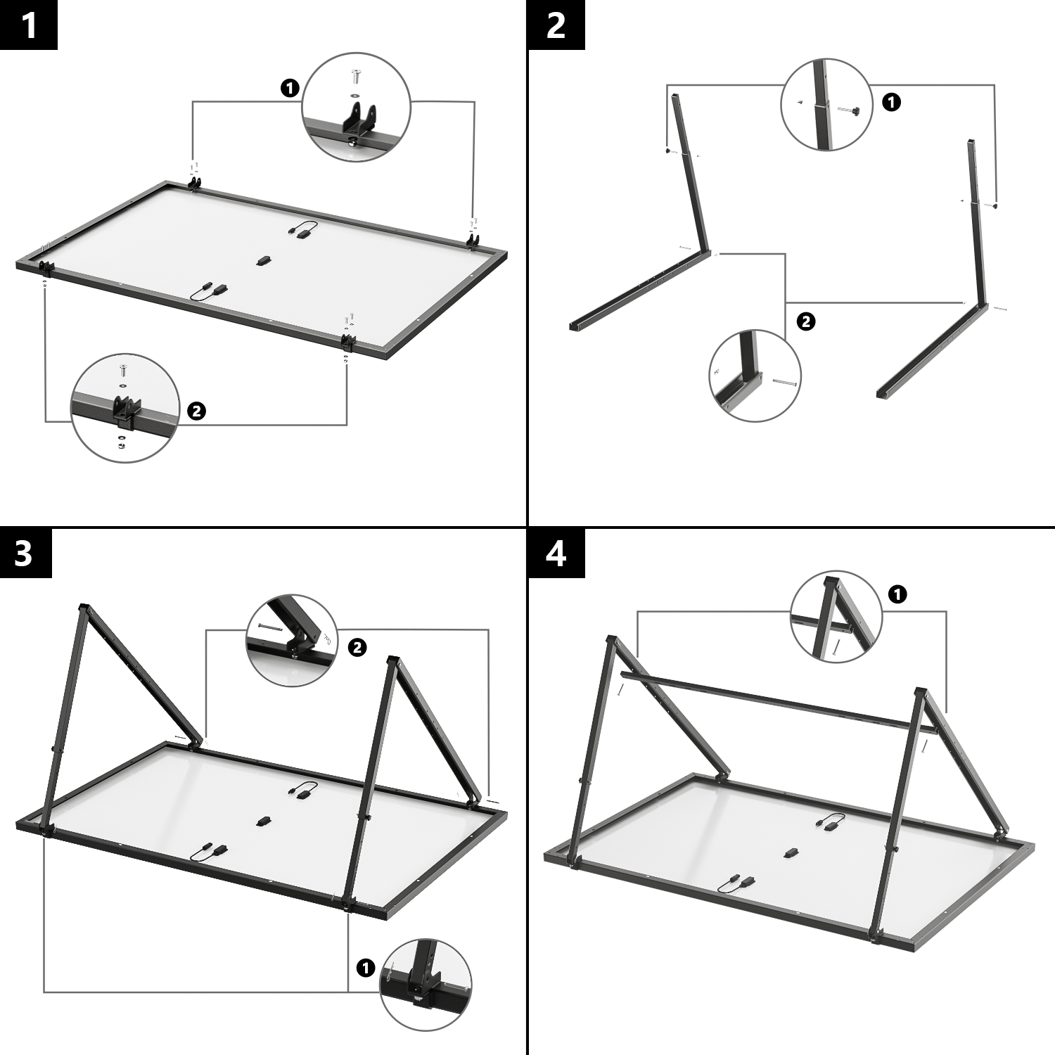 EcoFlow Adjustable Ground & Suspended Solar Bracket