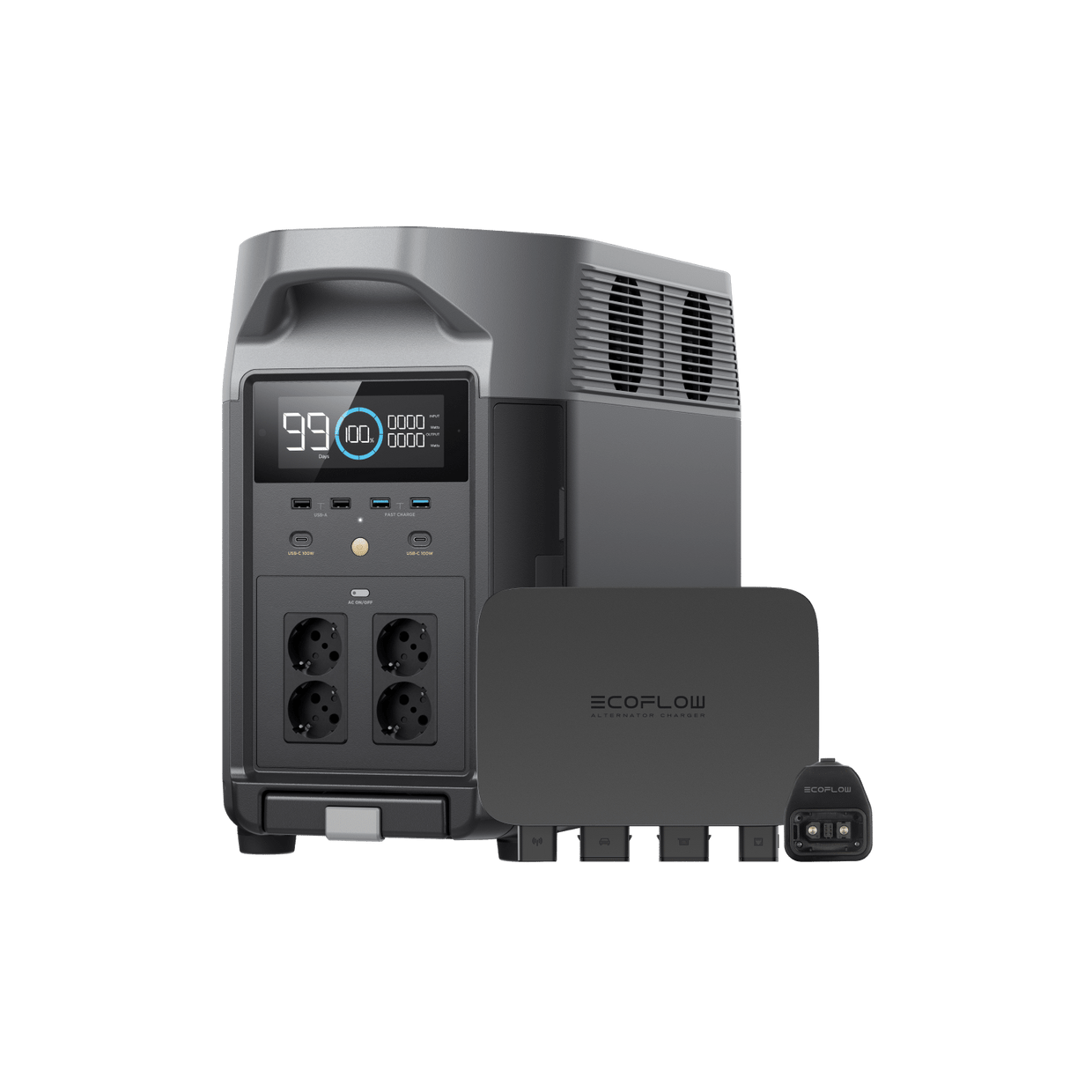 EcoFlow Batterieladegerät 800 W Batterieladegerät + DELTA Pro + Smart Generator Adapter