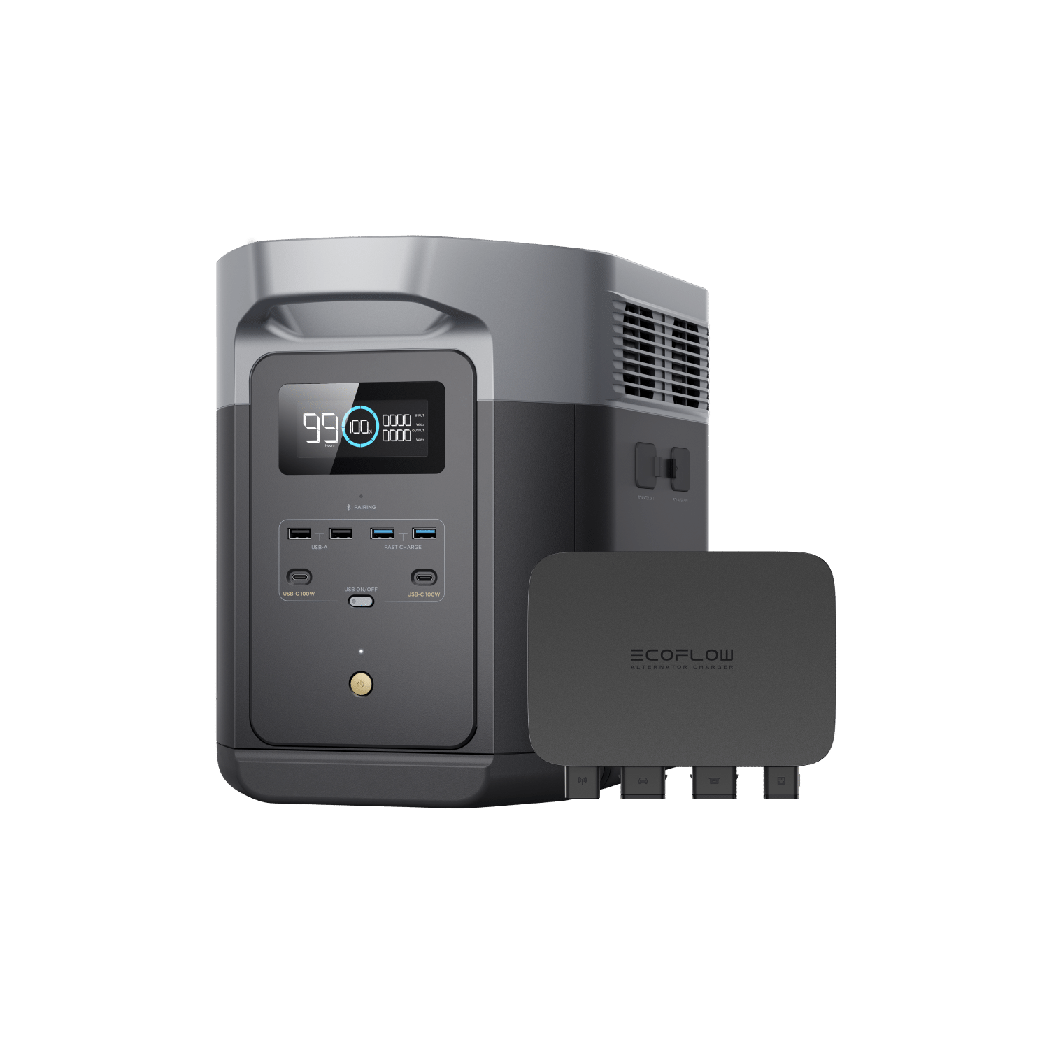 EcoFlow Batterieladegerät 800 W + WAVE 2 + WAVE 2 Zusatzbatterie Batterieladegerät + WAVE 2 + WAVE 2 Zusatzbatterie