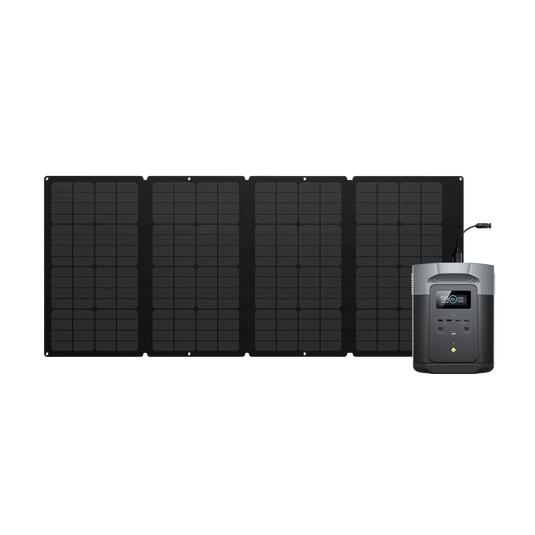 EcoFlow DELTA 2 Max + 160W Tragbares Solarpanel 1