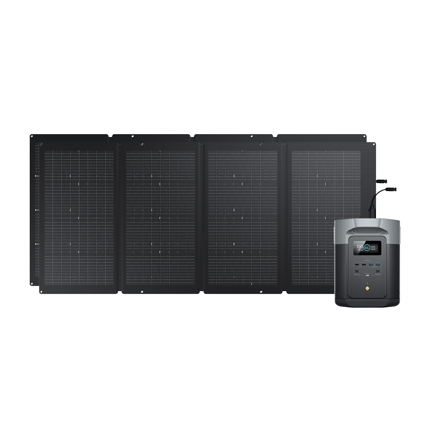 EcoFlow DELTA 2 MAX + 220W Tragbares Solarpanel