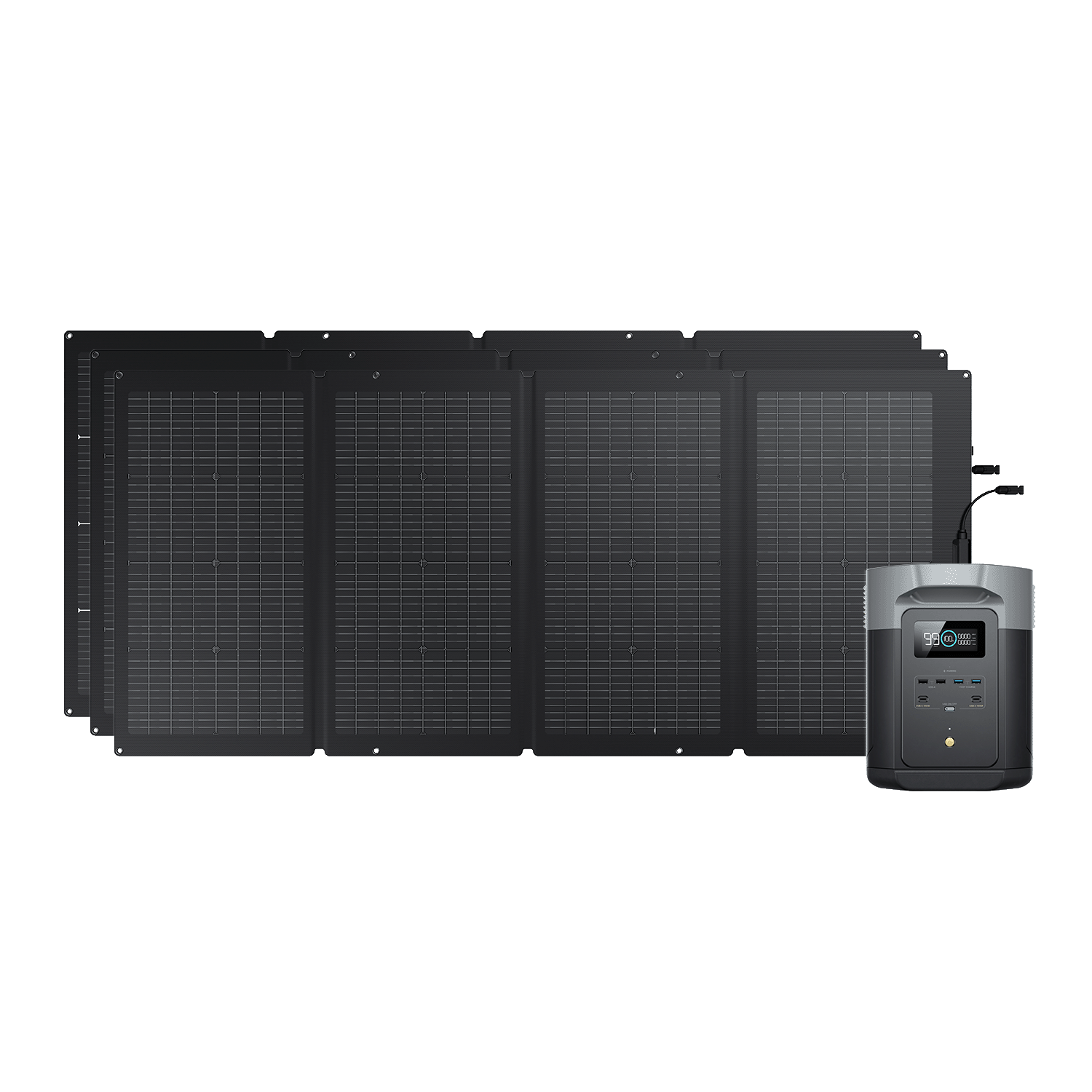 EcoFlow DELTA 2 MAX + 220W Tragbares Solarpanel 3