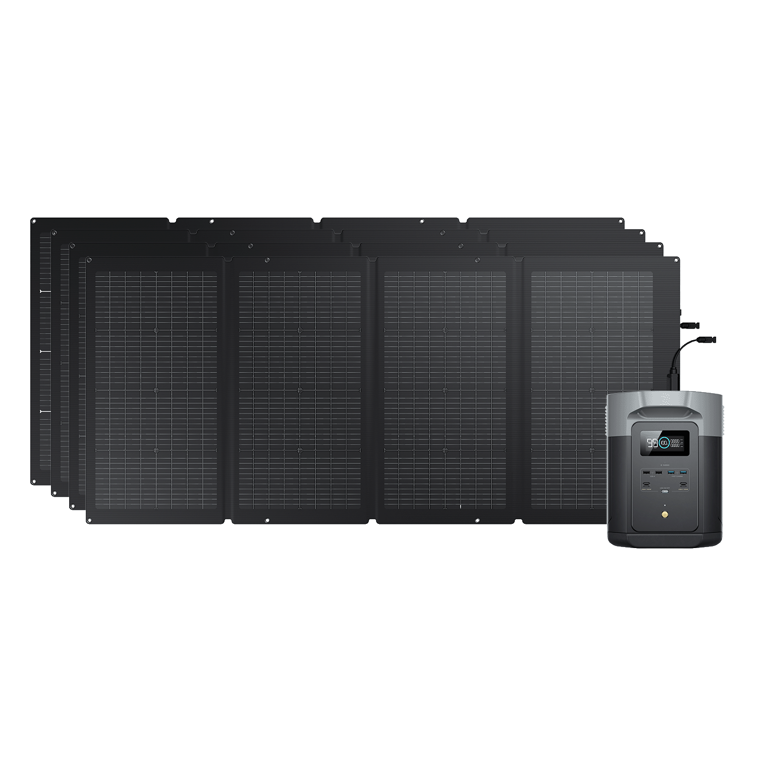 EcoFlow DELTA 2 MAX + 220W Tragbares Solarpanel 4