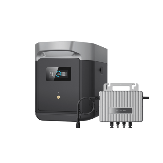 EcoFlow DELTA 2 Max Intelligenter Zusatzabatterie 0% MwSt. (Nur Deutschland) DELTA 2 Max Zusatzbatterie + STREAM Mikro-Wechselrichter 800 W