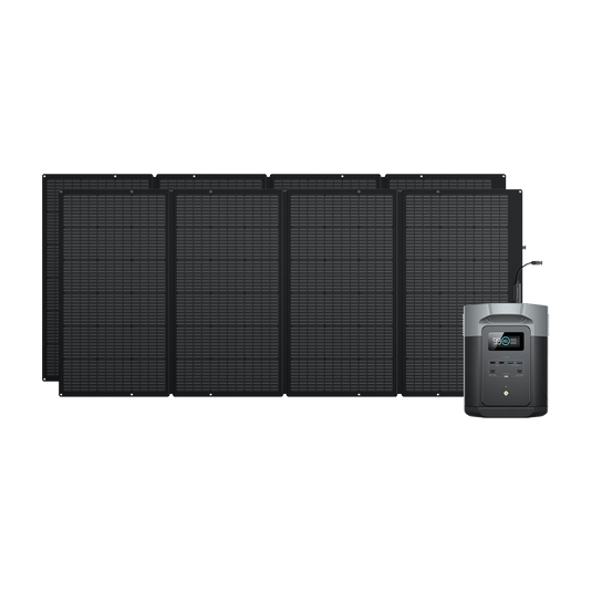 EcoFlow DELTA 2 Max Solargenerator (PV400W) DELTA 2 Max + 400W Tragbares Solarpanel x 2 / Nein / Inkl. MwSt.