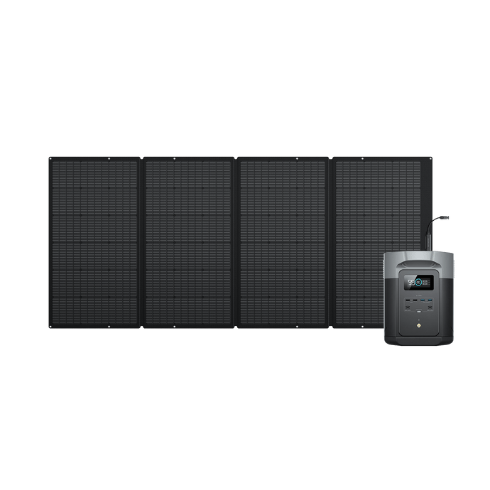 EcoFlow DELTA 2 Max Solargenerator (PV400W) DELTA 2 Max + 400W Tragbares Solarpanel x 1 / Nein / Inkl. MwSt.