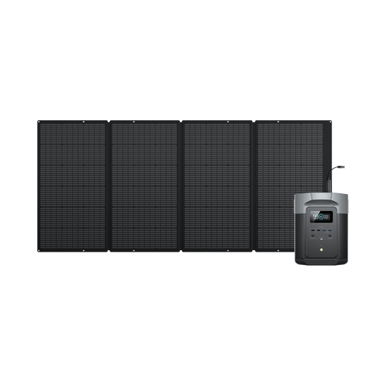 EcoFlow DELTA 2 Max Solargenerator (PV400W) DELTA 2 Max + 400W Tragbares Solarpanel x 1 / Nein / Inkl. MwSt.