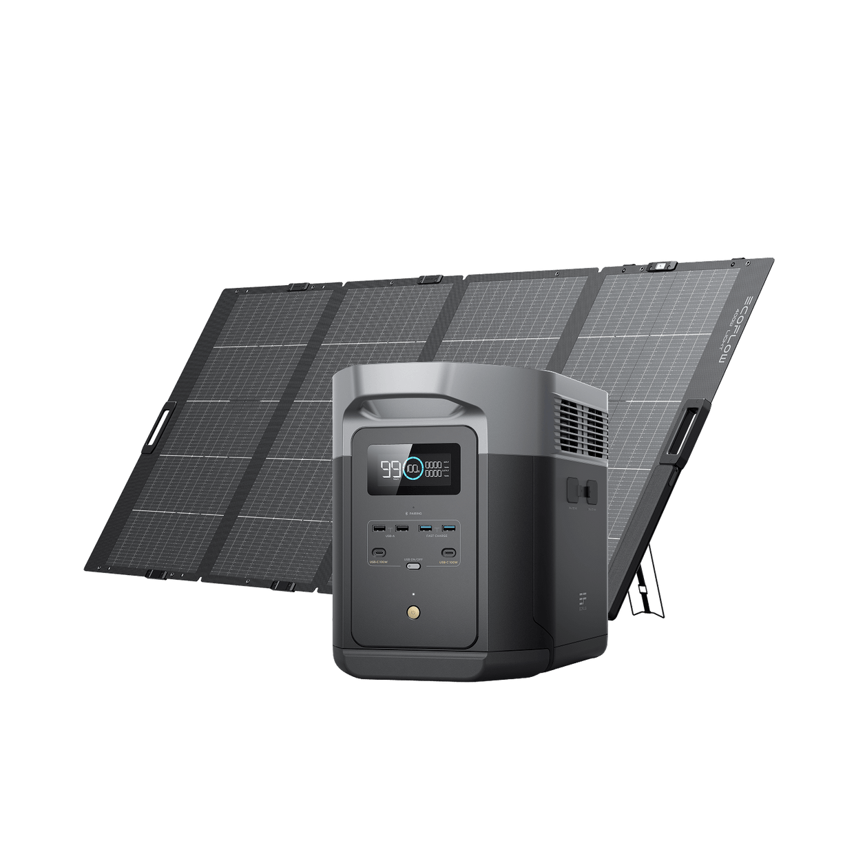 EcoFlow DELTA 2 Max Solargenerator (PV400W) DELTA 2 Max + 400W Tragbares Solarpanel x 1 / Nein / Inkl. MwSt.