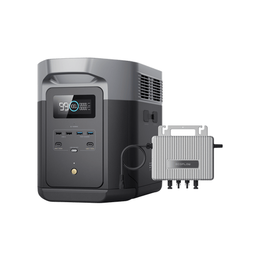 EcoFlow DELTA 2 Max Tragbare Powerstation 0% MwSt. (Nur Deutschland) DELTA 2 Max + STREAM Mikro-Wechselrichter