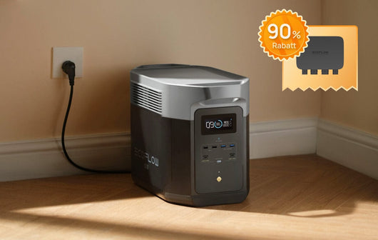 EcoFlow DELTA 2 Max Tragbare Powerstation DELTA 2 Max + 500 W Batterieladegerät